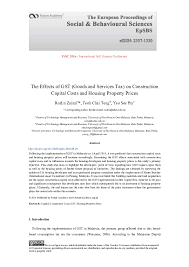 Gst bill in its current form is very comprehensive. Pdf The Effects Of Gst Goods And Services Tax On Construction Capital Costs And Housing Property Prices Christine Teoh Academia Edu