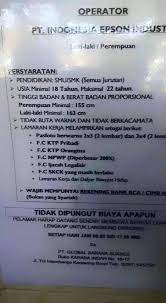 Check spelling or type a new query. Lowongan Kerja Pt Epson