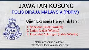 Untuk makluman, setiap tahun beribu kekosongan jawatan polis ditawarkan. Rasmi Jawatan Kosong Terkini Pdrm The Jawatan Kosong