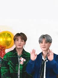 Jikook Bts Waving Hi Gif Jikook Hi Gif Jikook Gif