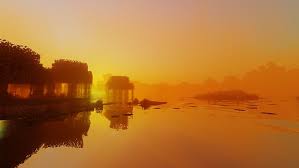 Looking for the best wallpapers? Hd Wallpaper Dawn Blurry Background Minecraft Nature Red Crimson Sunset Wallpaper Flare