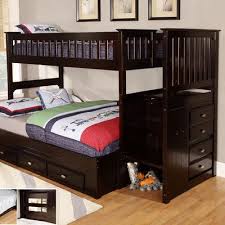 Discovery World Furniture Twin Over Full Staircase Bunk Bed Cool Bunk Beds Bunk Beds Bunk Bed Designs