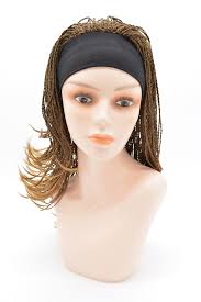 Модна перука с лента за глава, Джойс, Сокап, Тъмно русо