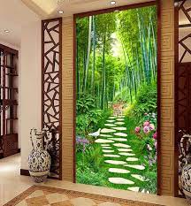 porta de entrada de alta qualidade 3d quarto papel de parede paisagem moderna da foto decor papel de parede floresta mural de fotos papel de parede para o teto