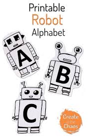Automation the robotic industries association (ria) defines robot as follows: Printable Robot Alphabet Create In The Chaos Robots Preschool Robots Preschool Theme Learning Letters
