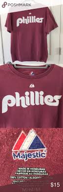 Majestic M Maroon Roy Halladay Phillies 34 T Shirt Majestic Shirts Clothes Design Shirts
