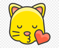 Draw a wide u shaped line across the face, with short lines at the corners. Kissing Cat Face Emoji Easy To Draw A Cat Free Transparent Png Clipart Images Download