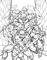 Donatello is the smartest in the team. Ninja Turtles Coloring Pages