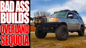 2001 toyota sequoia 4x4 hitting some trails in the snow. Badass Builds Toyota Sequoia Overland Build Youtube