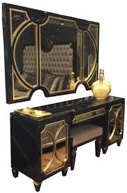 Bedroom furniture comes in a vast array of styles finishes and colors from stark white to sleek black. Casa Padrino Luxury Baroque Bedroom Set Black Gold 1 Wall Mirror 1 Chest Of Drawers 1 Stool Bedroom Furniture Noble Magnificent