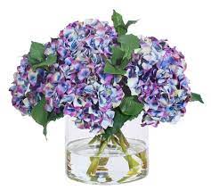 Maybe you would like to learn more about one of these? Faux Purple Hydrangeas In Glass Vase Artificial Flowers Pottery Barn