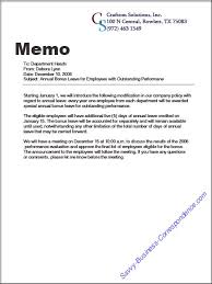Are There Types Of Memos