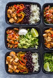 Divide rice into 4 bowls. Meal Prep Chicken Burrito Bowls Gimme Delicious