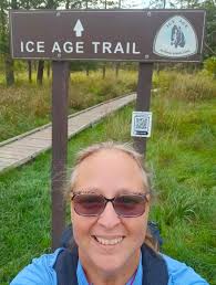 Hiking the ice age trail at Lapham Peak