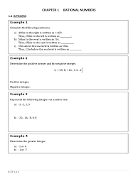 Mathematics yearly lesson plan kssm form 1. Kssm Maths Form 1 Chapter 1 Integer Numbers