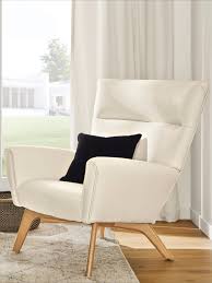 Boden Leather Chair Ottoman Modern Accent Lounge Chairs Modern Living Room Furniture Room Board In 2020 Modern Furniture Living Room Living Room Tiles High Back Accent Chairs