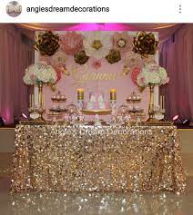 Pink Gold Nd White Baby Shower Dessert Table Decor White Baby Showers Girl Baby Shower Decorations Baby Shower Decorations