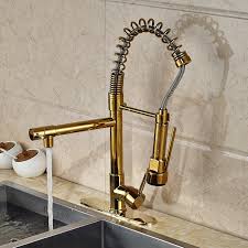 gold pull down kitchen faucet 28% off