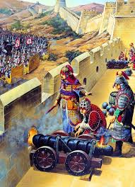 Ming Chinese Siege Cannon On The Great Wall Of China 1629 Military History History Concept Art Characters