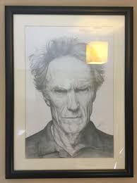 Clint Eastwood Framed Graphite Drawing On A3 Bristol Paper Graphite Drawings Art Drawings