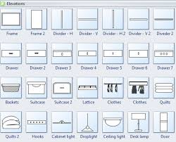 Cabinet Design Software Edraw Floor Plan Symbols Floor Plans Kitchen Floor Plans