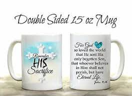 Choose from thousands of christian coffee cups designed by our community of independent artists and iconic brands. John 3 16 Bible Verse Scripture Coffee Mug God Christian Inspirational Cup Ebay