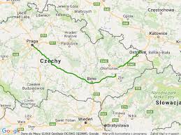 Przez czechy wracałem z rumunii do domu. Czechy Autostrada D1 Na Mapie Samochodowej