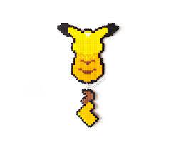 Pikachu Magnet With Swinging Tail Pixel Art Hama Perler Beads Etsy Pokemon Bead Perler Beads Pokemon Perler Beads