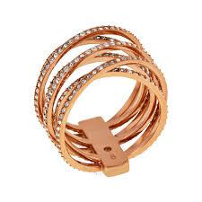 Widest selection of new season & sale only at lyst.com. Michael Kors Rose Gold Tone Pave Twist Stack Ring Size 8 Mkj4424791 Ladies Jewelry Michael Kors Jomashop