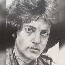 Great portrait work by @edodge.art ✏️📒 Let's show this young artist some  love ❤️🎵 #BillyJoel #TheStranger