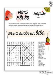 Ce jeu permet à l'enfant de lire globalement des mots simples et de les reproduire (ici avec des lettres mobiles, mais on peut tout aussi bien écrire au feutre effaçable sur les planches préalablement plastifiées). On Va Avoir Un Bebe Jeu De Mots Meles D Annonce Grossesse A Imprimer