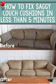 how to fix saggy couch cushions (a life