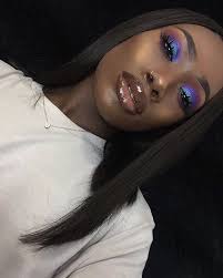 Black And Blue Eyeshadow Letters2society Greentea And Blunts Sigh Gorgeous Makeup Black Girl Makeup Dark Skin Makeup
