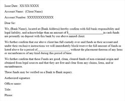 To get the format and the words to use in the letter, relying on a sample letter or a template can be the best way out. Proof Of Funds Pof Letter Template Examples