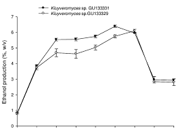 Ethanol production by the two strains of Kluyveromyces sp. grown on...