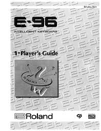 Little space is an issue throughout the kitchen. Roland E 96 User Manual Manualzz