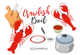 You can use this illustrations for digital scrapbooking, labels, blogs, websites, cards, invitations, etc. Crawfish Boil Clipart Set Graphic By Digitalpapers Creative Fabrica