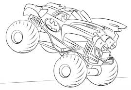 Batman Monster Truck Coloring Page From Monster Truck Category Select From 22420 Printa Monster Truck Coloring Pages Batman Coloring Pages Lego Coloring Pages