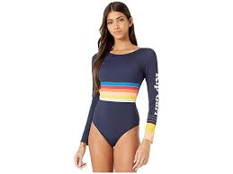 Rip Curl Keep On Surfin Long Sleeve Suit Women S Jumpsuit Rompers One Piece Navy Long Sleeve Swimsuit Suits For Women Rompers Womens Jumpsuit