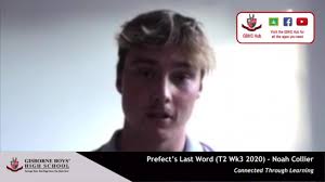 GBHS Prefect's Last Word