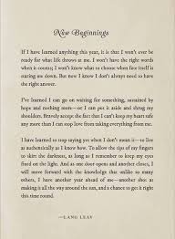 New Beginnings Lang Leav Quotes About New Year Words Quotes Lang Leav