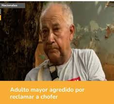 Adulto mayor agredido por reclamar al chofer 🚍🛑 Un conductor de  transporte público agredió a un adulto mayor. 🗣️Según el relato de la hija  de Don Eusebio González (77) el hecho se