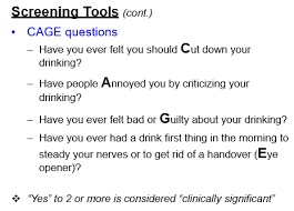 Image result for CAGE Questions