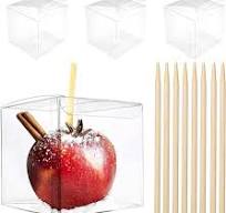 Amazon.com: LOKQING 20 Pack 4''x 4'' x 4'' Clear Candy Apple ...