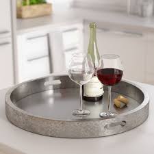 Arrange vases, bowls, votive or pillar candles on this tray, and place on a table to create an interesting conversation piece in your living room. Ottoman Coffee Table Trays Wayfair