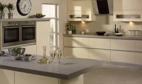 cream high gloss kitchen design