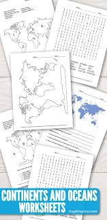 States worksheets your students will build their knowledge of state names, their capitals, abbreviations, locations, and regions. Continents And Oceans Worksheets Free Word Search Quiz And More Itsybitsyfun Com