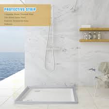 Shower door water leaks don't always result in big pools of water on the floor of the bathroom after a shower has run. Shower Door Dam Water Stopper Collapsible Shower Threshold Barrier Bathroom Kitchen Wet Separation Home Improve Dropshiping Buy At The Price Of 15 34 In Aliexpress Com Imall Com