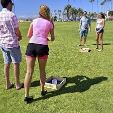 The two boards are connected with a 10 feet long rope so that you can get the correct distance between them to start the game. Washer Toss Rules How To Play Washer Box Game