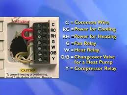 Thermostat Installation Blue Series Youtube Hvac Thermostat Wiring Refrigeration And Air Conditioning Basic Electrical Wiring